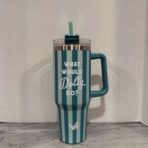 NEW Dolly Parton 40 Oz Stainless Steel Tumbler What Would Dolly Do? Licensed